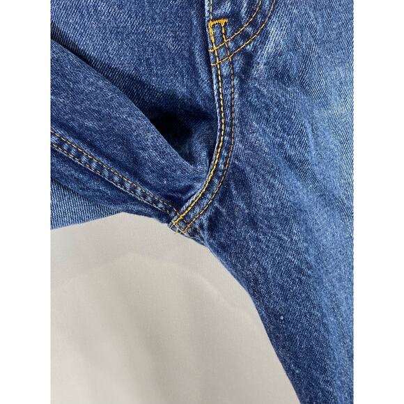 LEVI'S Men's Medium Blue 569 Loose-Fit Faded Five-Pocket Denim Jean Shorts SZ 40 - Picture 7 of 11